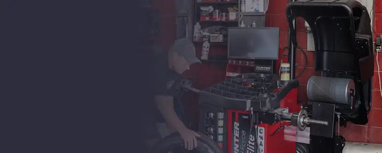 Tires and wheels balancing background